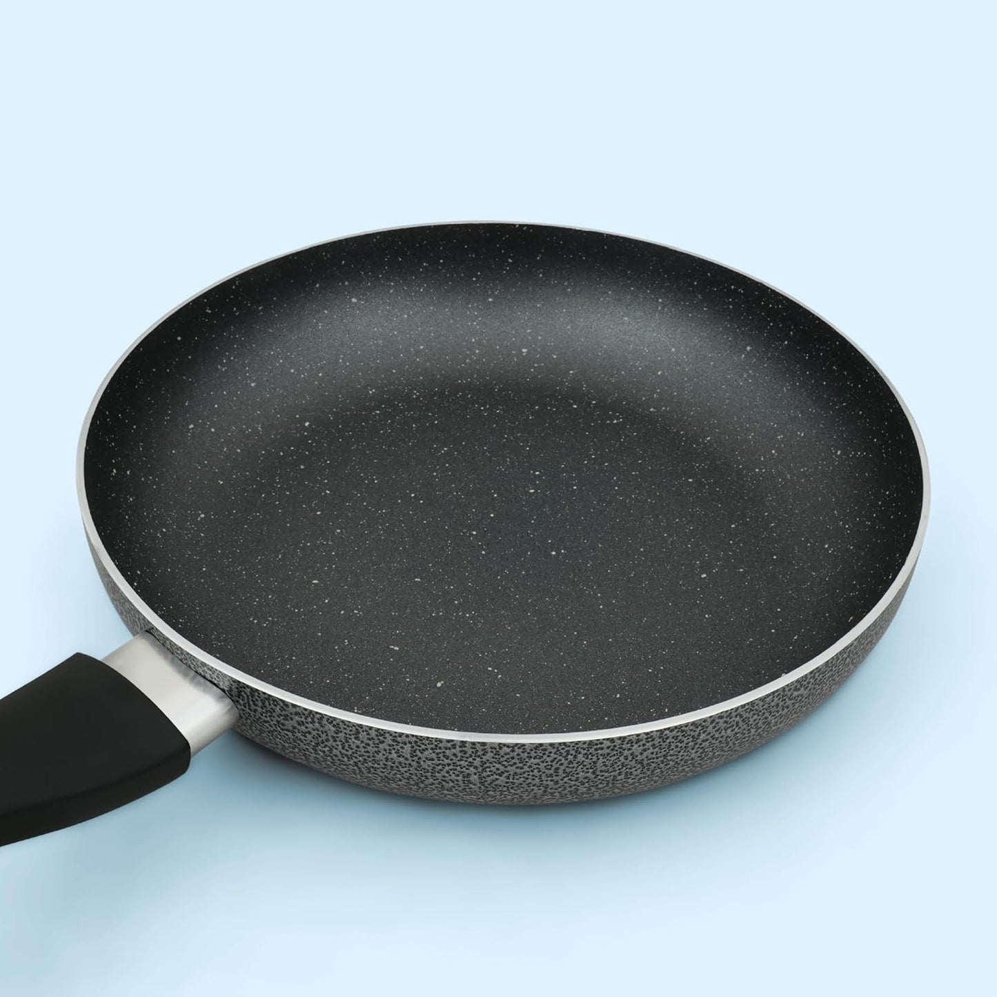 5-Piece Granite Nonstick Cookware Set with Glass Lids – Speckled Pots & Frying Pan with Utensil